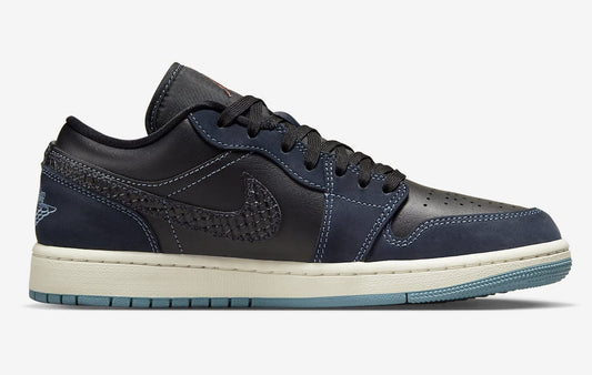 Wmns Air Jordan 1 Low SE 'Black Dark Obsidian'