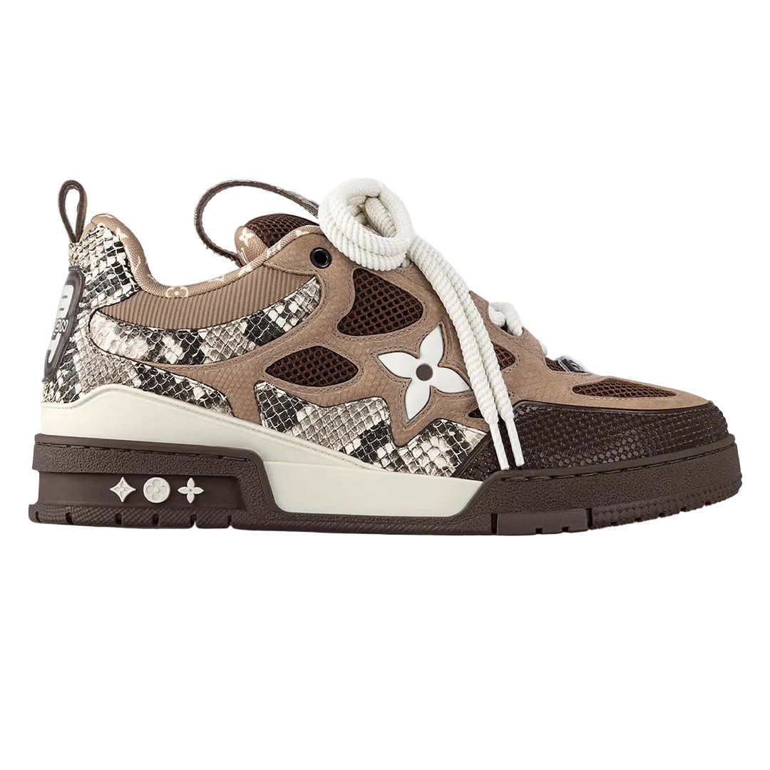 Louis Vuitton Skate Sneaker Brown Snakeskin