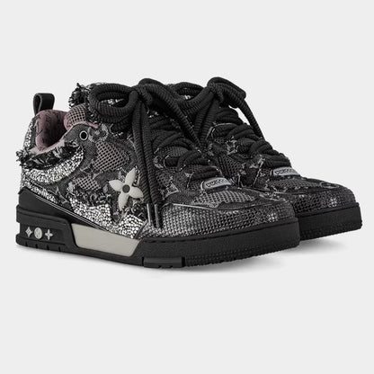 Louis Vuitton Skate Sneaker 'Black Swarovski Monogram'