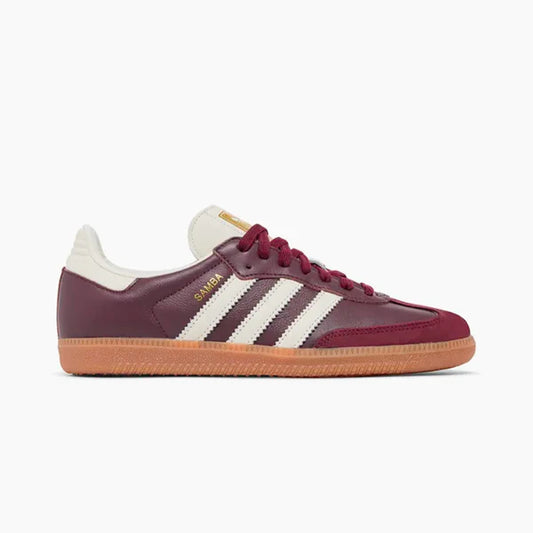 Adidas Samba OG Maroon Gold Metallic