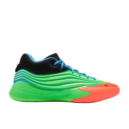 adidas Dame X
Lime Burst/Signal Coral/Blue Burst