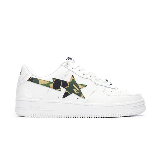 Bape Sta Low White ABC Camo Green