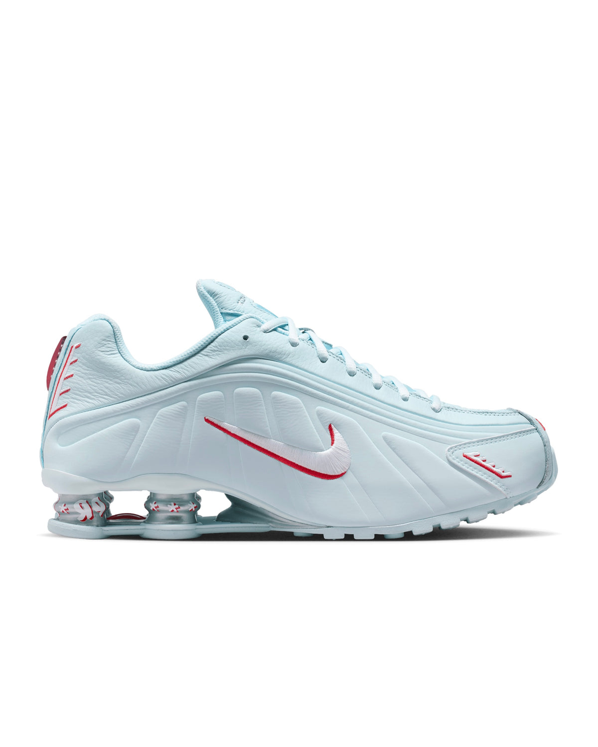 Nike Shox R4 Puerto Rico
GLACIER BLUE/WHITE-UNIVERSITY RED-METALLIC SILVER