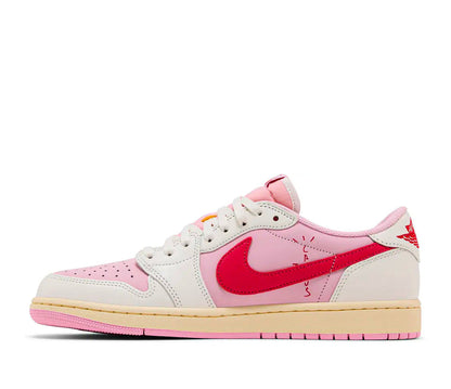 Air Jordan 1 Retro Low OG SP Travis Scott Sail Tropical Pink