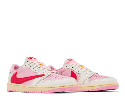 Air Jordan 1 Retro Low OG SP Travis Scott Sail Tropical Pink