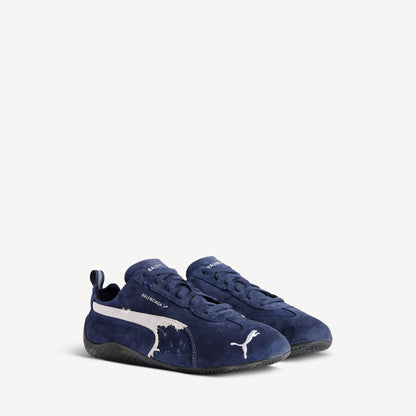 SPEEDCAT EN SUÈDE BALENCIAGA EN BLEU MARINE/BLANC/NOIR