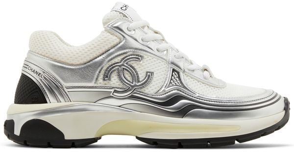 Chanel CC Runner White Silver