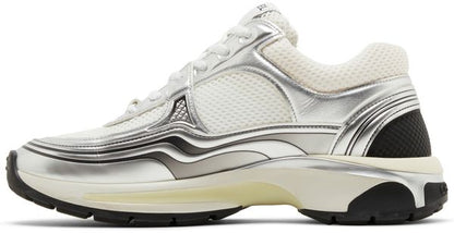 Chanel CC Runner White Silver