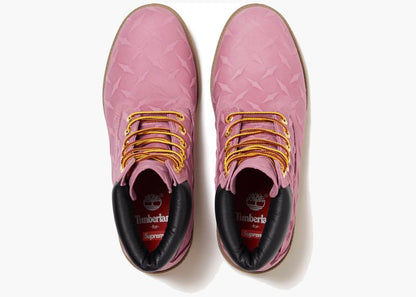Timberland 6" Premium Waterproof Boot Supreme Diamond Plate Pink