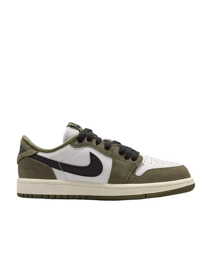 Air Jordan 1 Retro Low « Medium Olive et Blanc sommet »