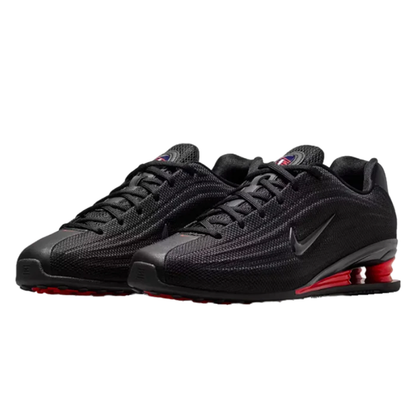 Nike Shox Z Black Running Shoes with Red Sole