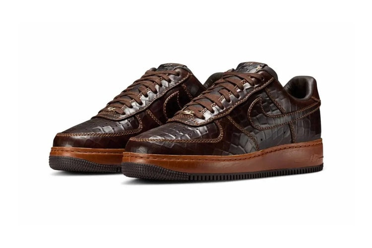 Nike Air Force 1 Low passe en mode luxe avec le coloris « Croc/Fauna Brown