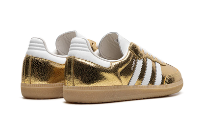 Adidas Samba OG Gold Metallic Cracked Leather