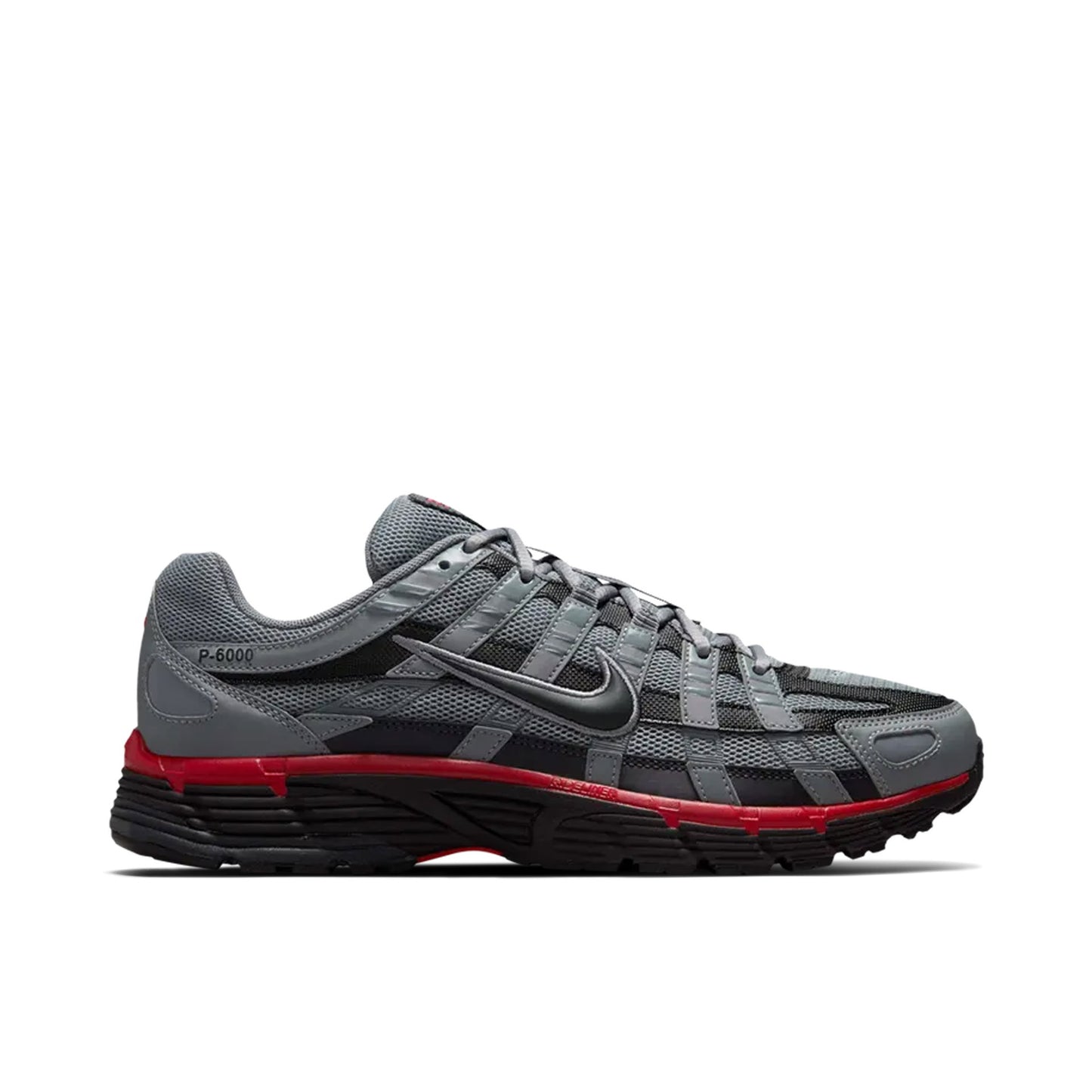 NIKE P-6000 COOL GREY BLACK UNIVERSITY RED ANTHRACITE