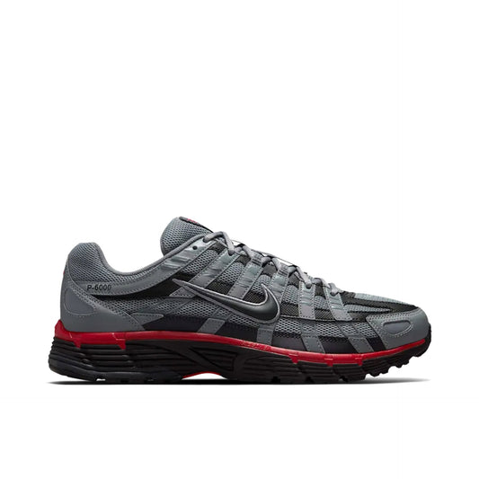 NIKE P-6000 COOL GREY BLACK UNIVERSITY RED ANTHRACITE