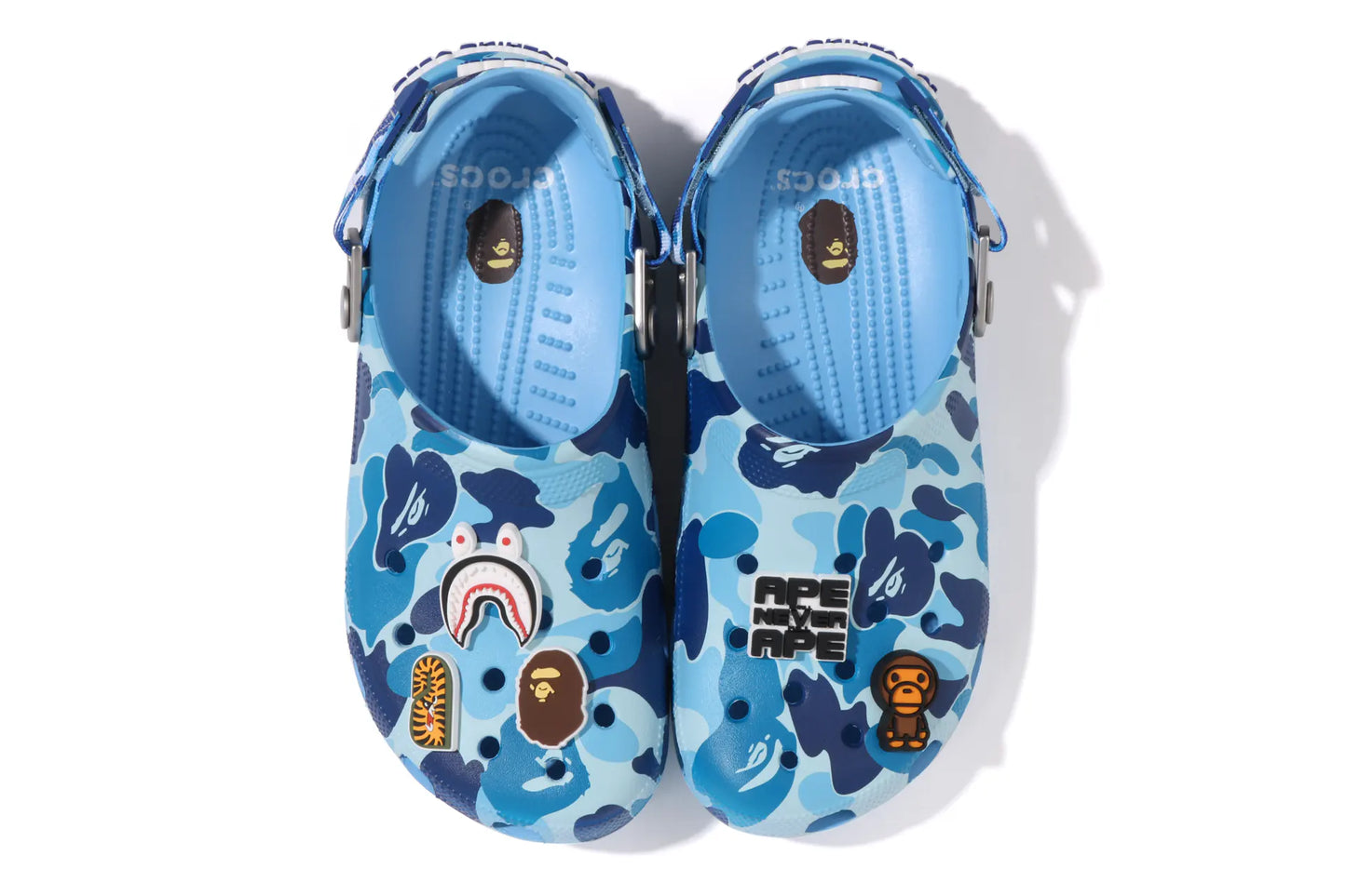 BAPE X CROCS BLUE