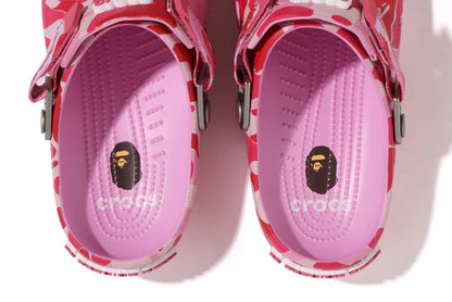 BAPE X CROCS ROSE